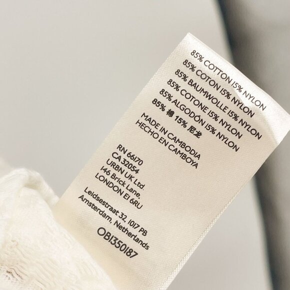 Free People Lace Ruched Love Her Tank Top Cami Ivory White Gardenia - Picture 12 of 12